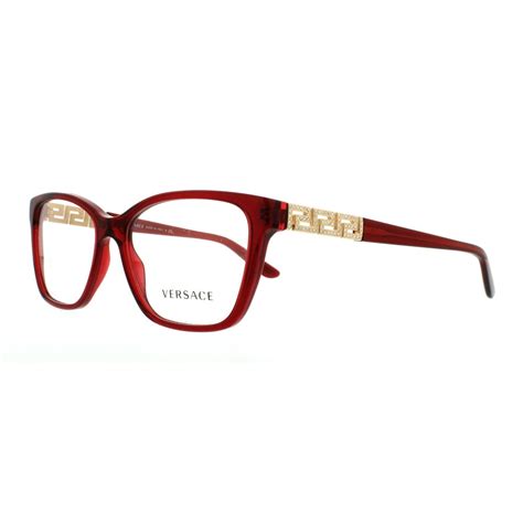 red versace glasses